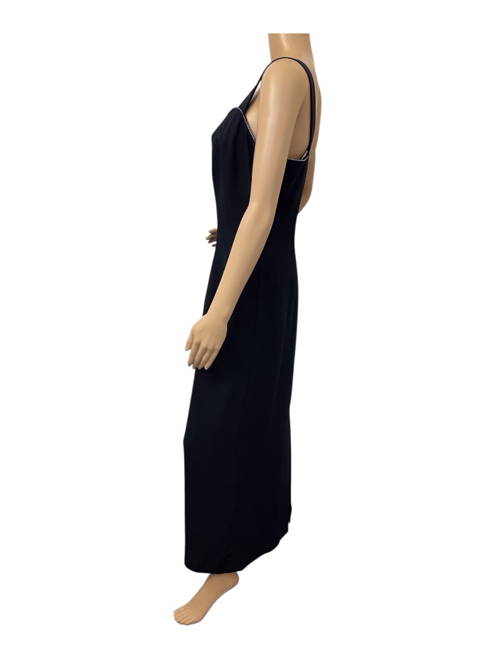 Frascara Black Evening Gown Women's Dress,12 - Picture 4 of 11